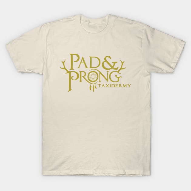 Pad&Prong Taxidermy Logo T-Shirt by DarkArtsnCrafts